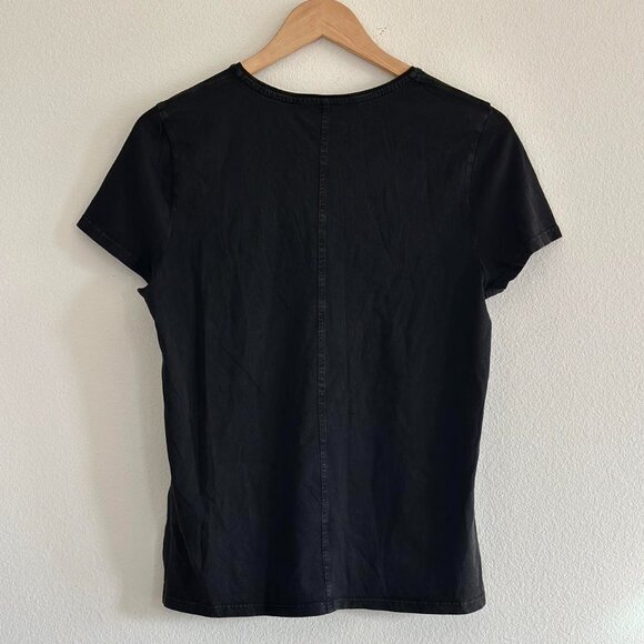 Madewell Essential Slim Tee in Lightweight Cotton in Jet Black, Size Large - Picture 10 of 10